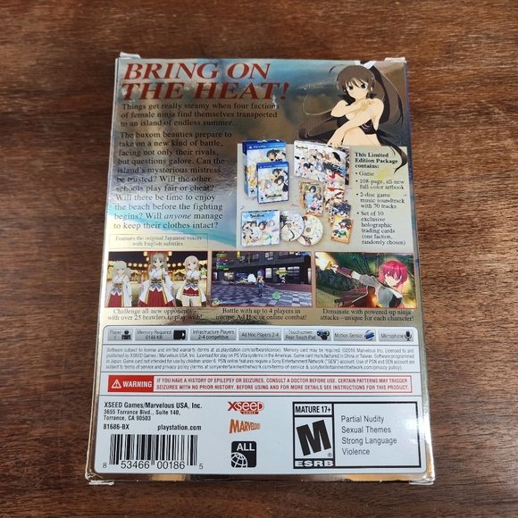 Senran Kagura Estival Versus Endless Summer Edition Big Box PSVita Game CIB - Picture 9 of 9